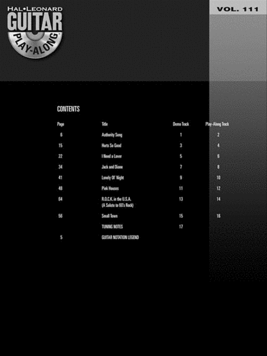 John Mellencamp Electric Guitar scores gallery preview page 3