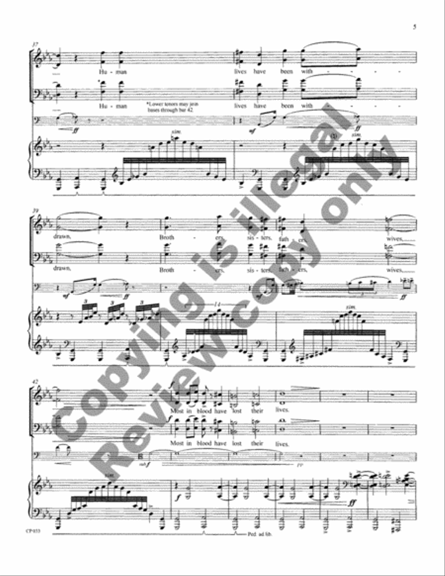 A Prayer 4-Part scores gallery preview page 5