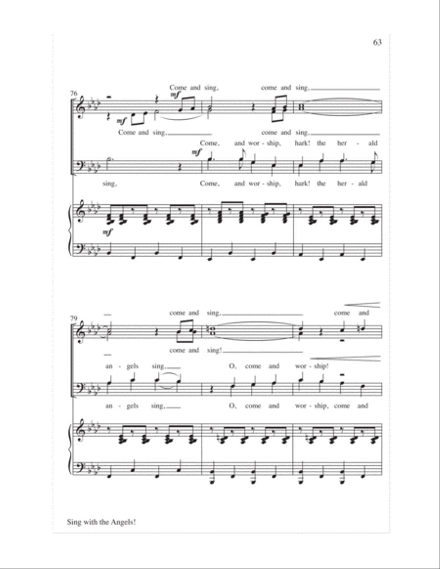 Sing with the Angels!- Score 4-Part scores gallery preview page 66