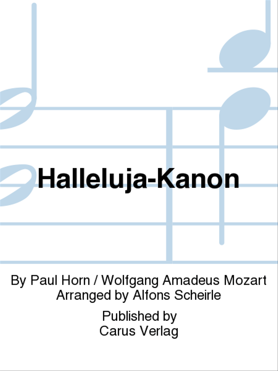 Halleluja-Kanon Halleluja-Kanon 3-Part scores gallery preview page 1