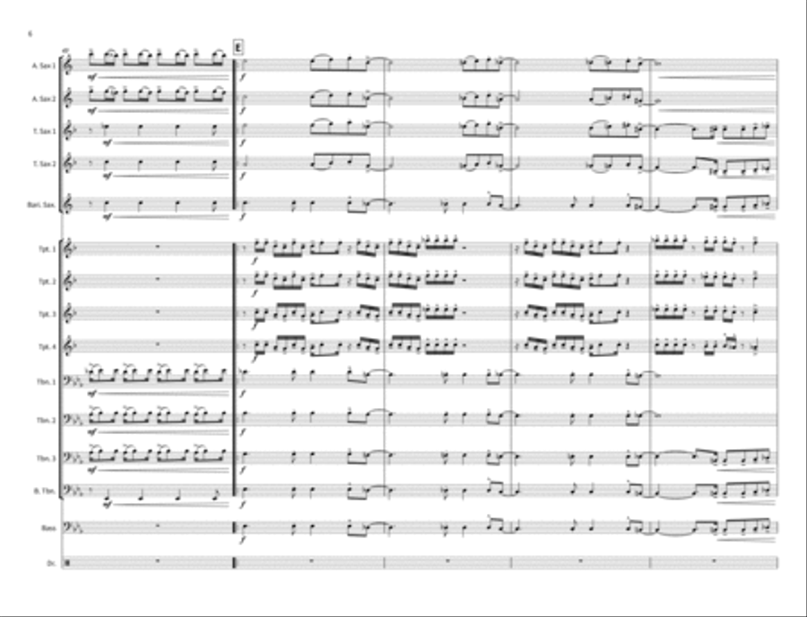 Music for a Sushi Restaurant Jazz Ensemble scores gallery preview page 6