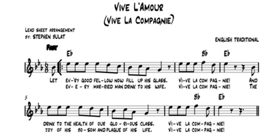 Vive L'Amour (Vive La Compagnie) - Lead sheet (key of Eb)