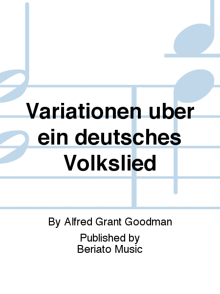 Variationen über ein deutsches Volkslied Accordion Orchestra - Sheet Music