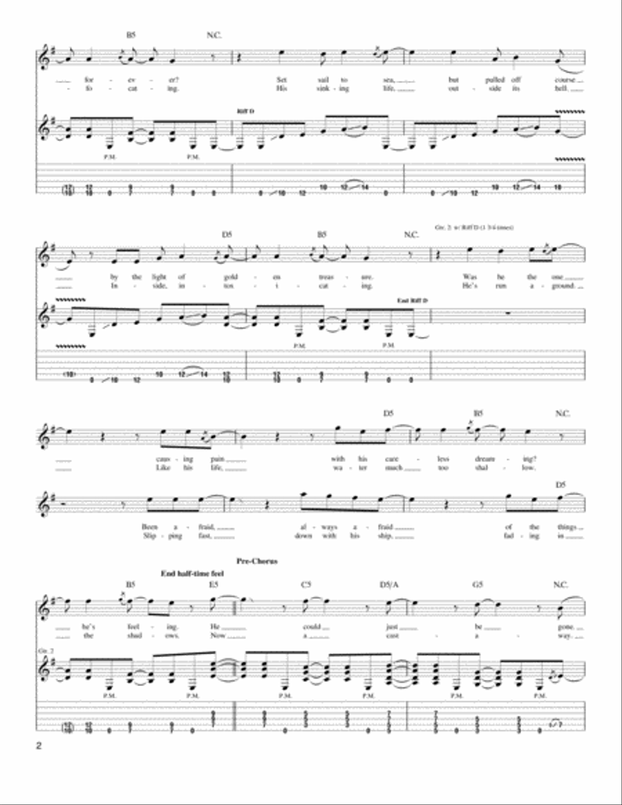 The Unforgiven III Acoustic Guitar scores gallery preview page 2