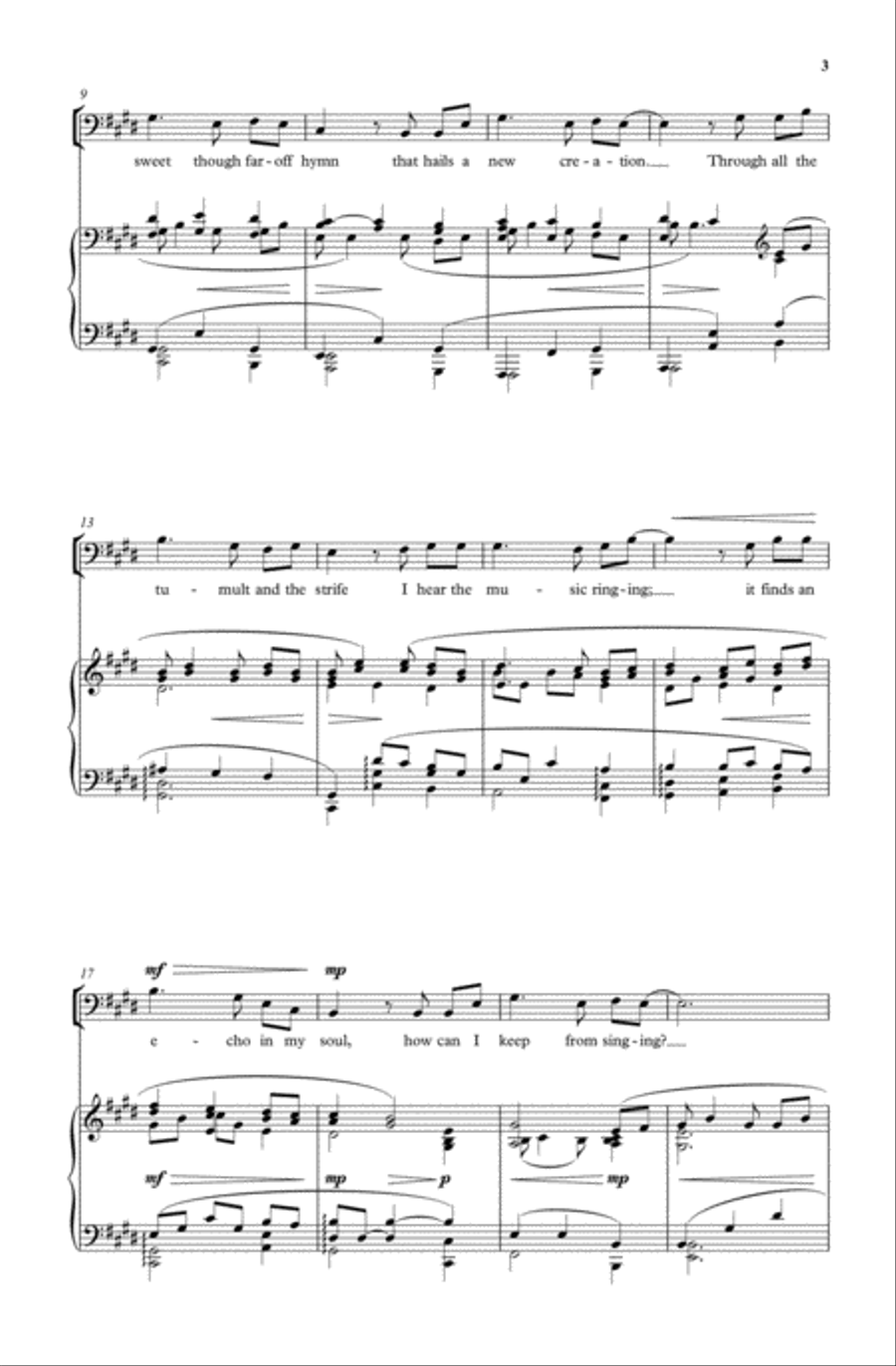 How can I keep from singing? 4-Part scores gallery preview page 3