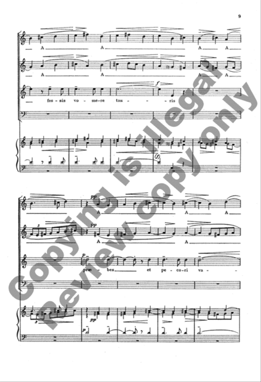 O fons Bandusiae, splendidior vitro SSATBB scores gallery preview page 8