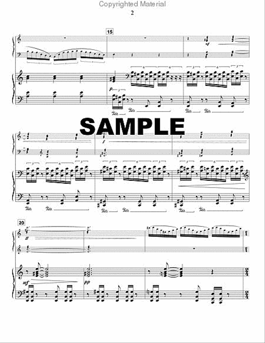 Gate to Heaven (piano reduction) Percussion Ensemble scores gallery preview page 3