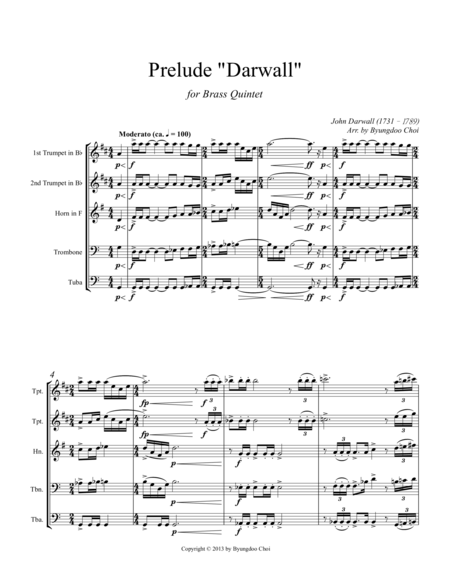 Prelude - Darwall for Brass Quintet