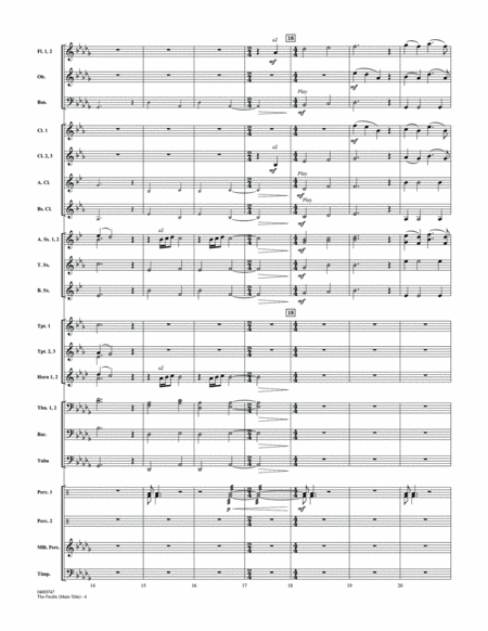 The Pacific (Main Title) - Conductor Score (Full Score)