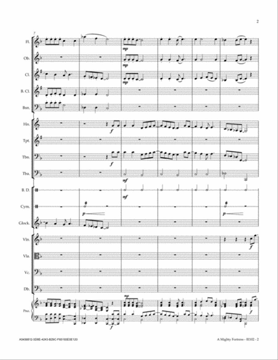 A Mighty Fortress A Mighty Fortress Full Orchestra scores gallery preview page 3