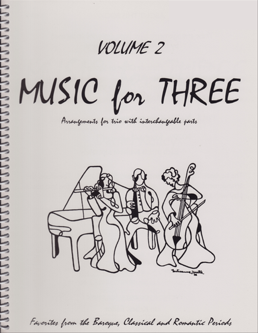 Music for Three, Volume 2 - Keyboard/Guitar Piano scores gallery preview page 1