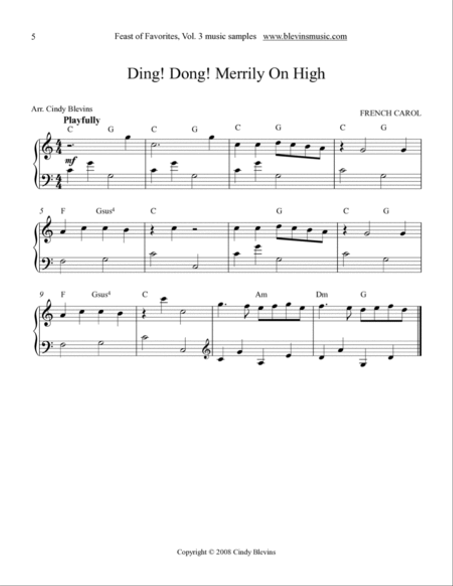 Feast of Favorites, Vol. 3, 20 solos for all harps Lap Harp scores gallery preview page 6