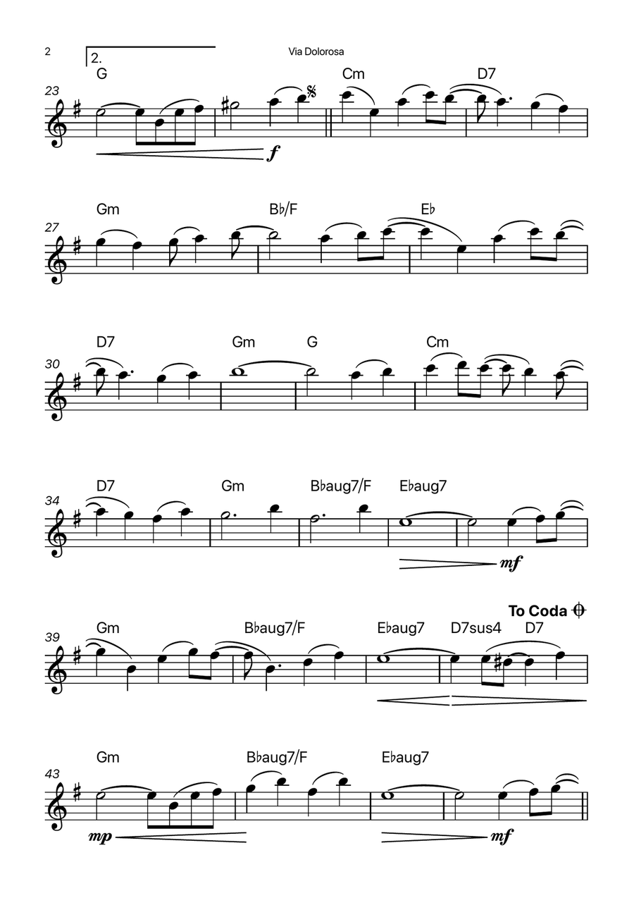 Via Dolorosa Chamber Music scores gallery preview page 2