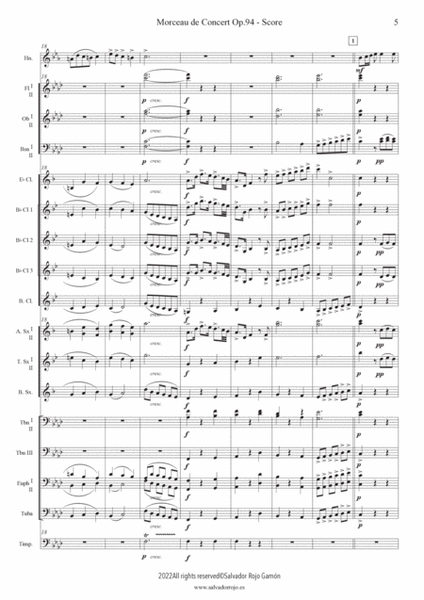Morceau de Concert Op. 94 - Score Only