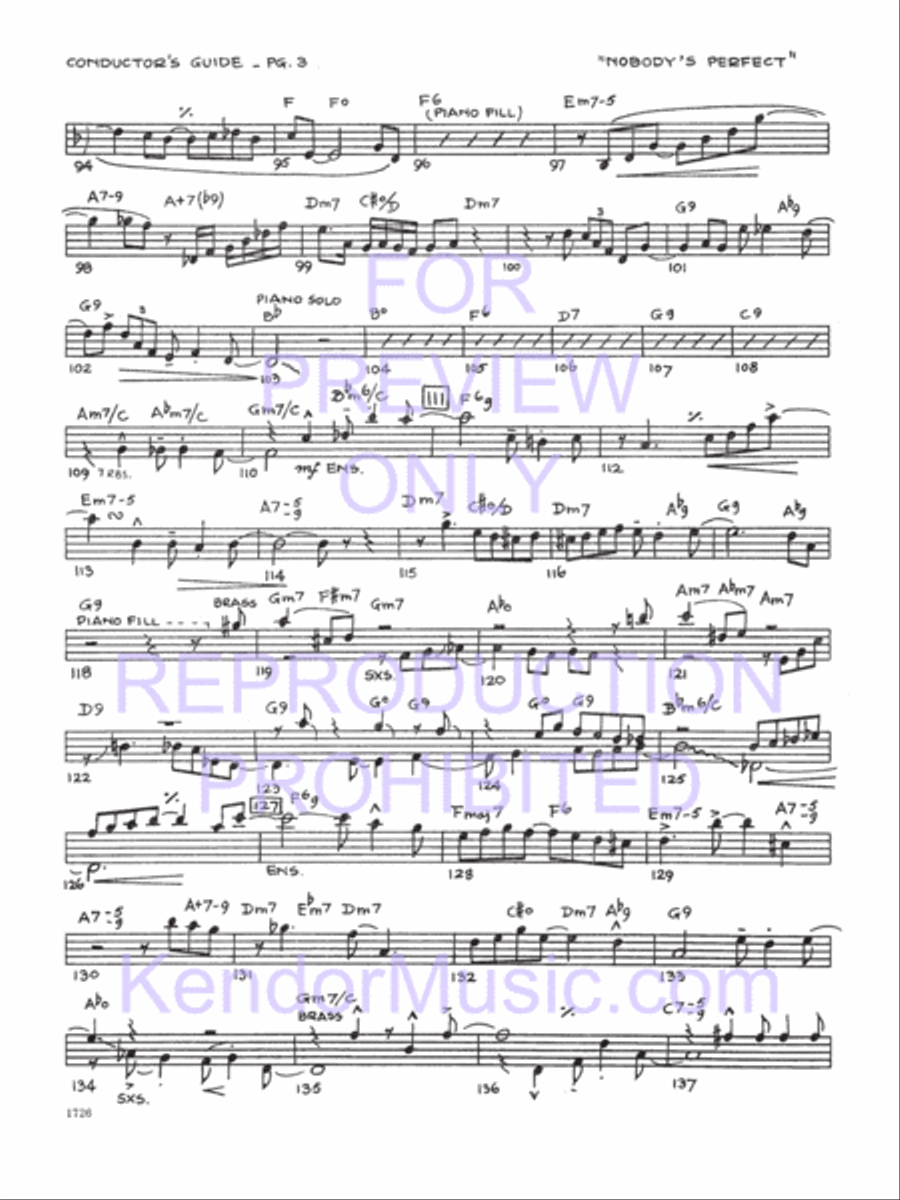 Nobody's Perfect Nobody's Perfect Jazz Ensemble scores gallery preview page 4