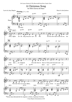 A Christmas Song for SSA Chorus