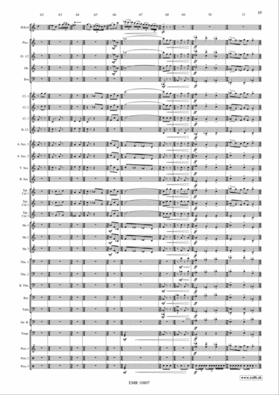 Saltatio Diabolica Saltatio Diabolica Concert Band scores gallery preview page 14