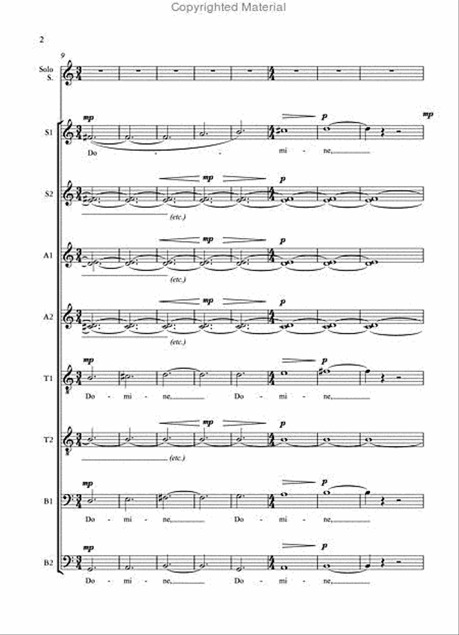 Contrition for SSAATTBB Choir and Soprano Solo SSAATTBB scores gallery preview page 3