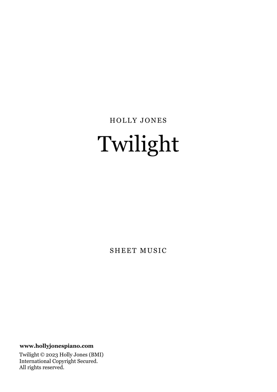 Twilight Piano Solo scores gallery preview page 1