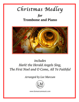 Book cover for Christmas Medley-Trombone