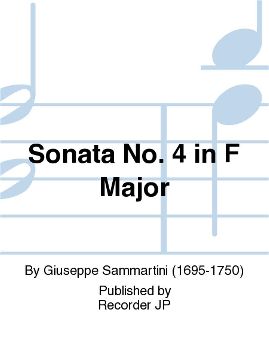 Sonata No. 4 in F Major