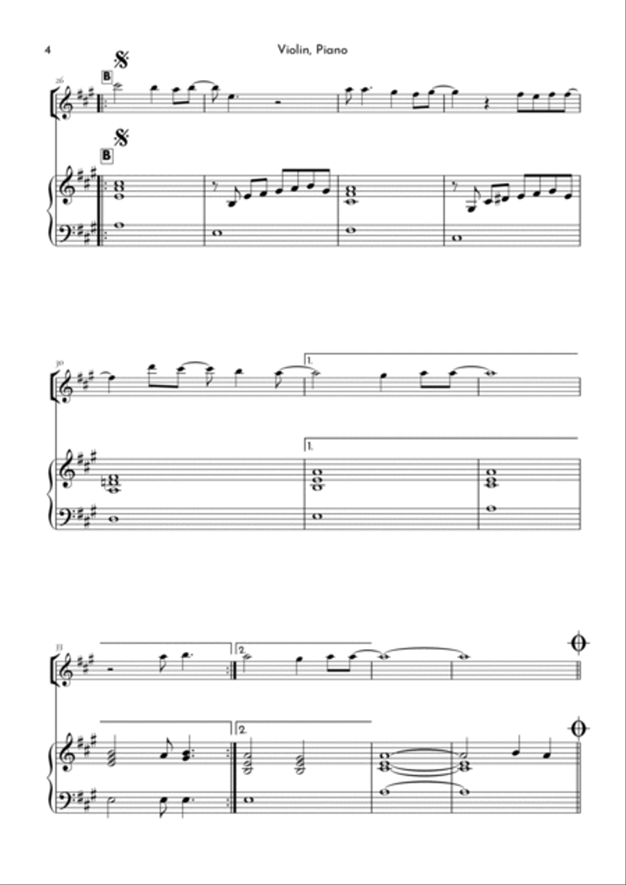 To Love You More To Love You More Violin Solo scores gallery preview page 4