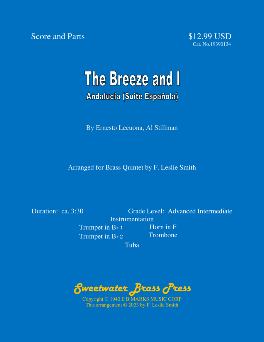 Breeze And I Brass Ensemble scores gallery preview page 1