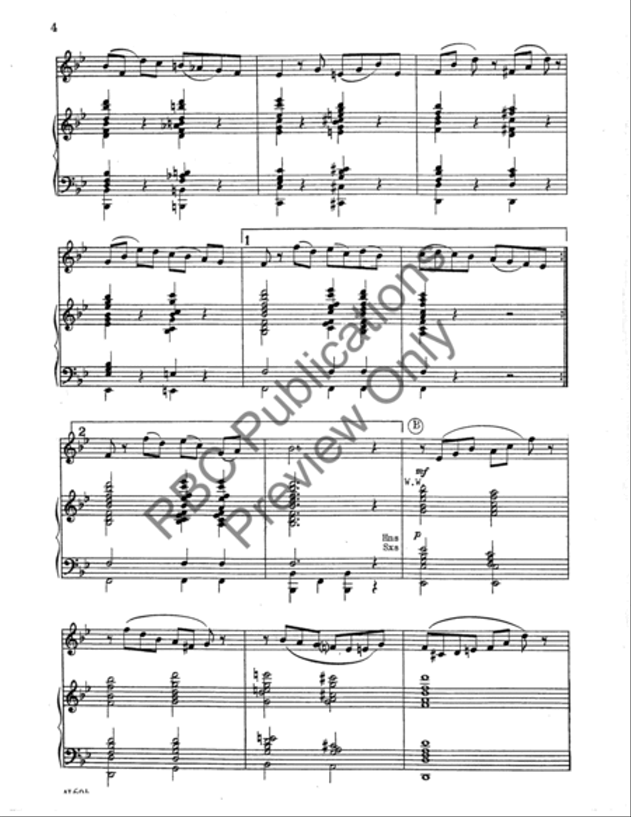 Palo Alto Alto Sax And Band (Score) Alto Saxophone scores gallery preview page 5