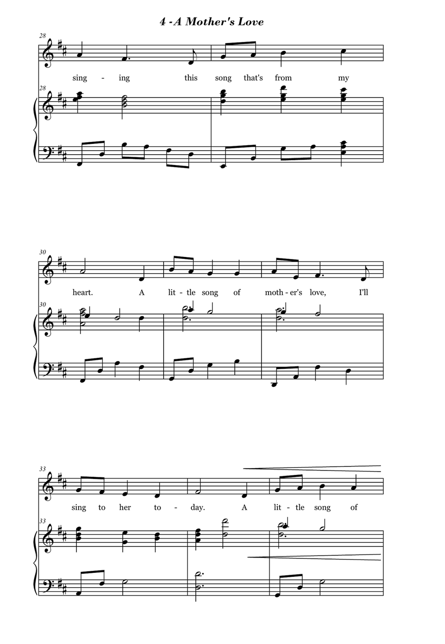 A Mothers Love 2-Part scores gallery preview page 4