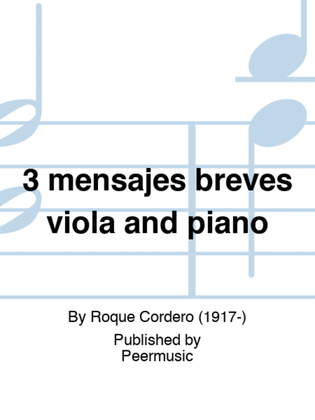 3 mensajes breves viola and piano