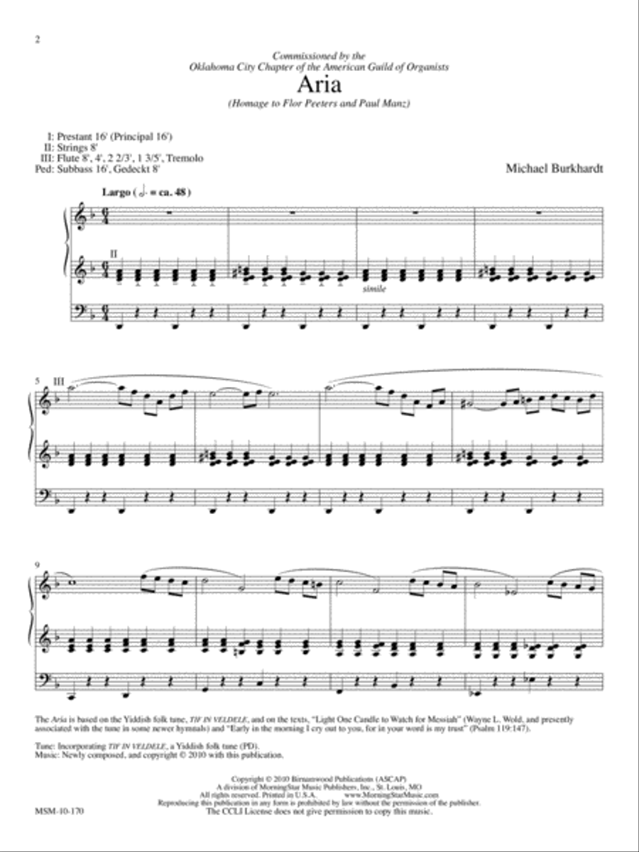 Aria Aria Organ scores gallery preview page 2