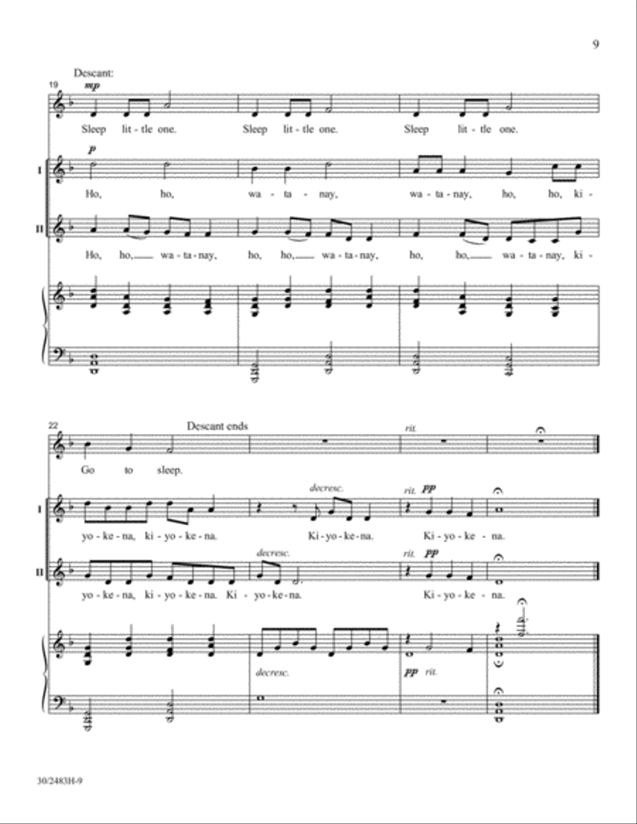 Friends to the North and Friends to the South Unison Choir scores gallery preview page 10