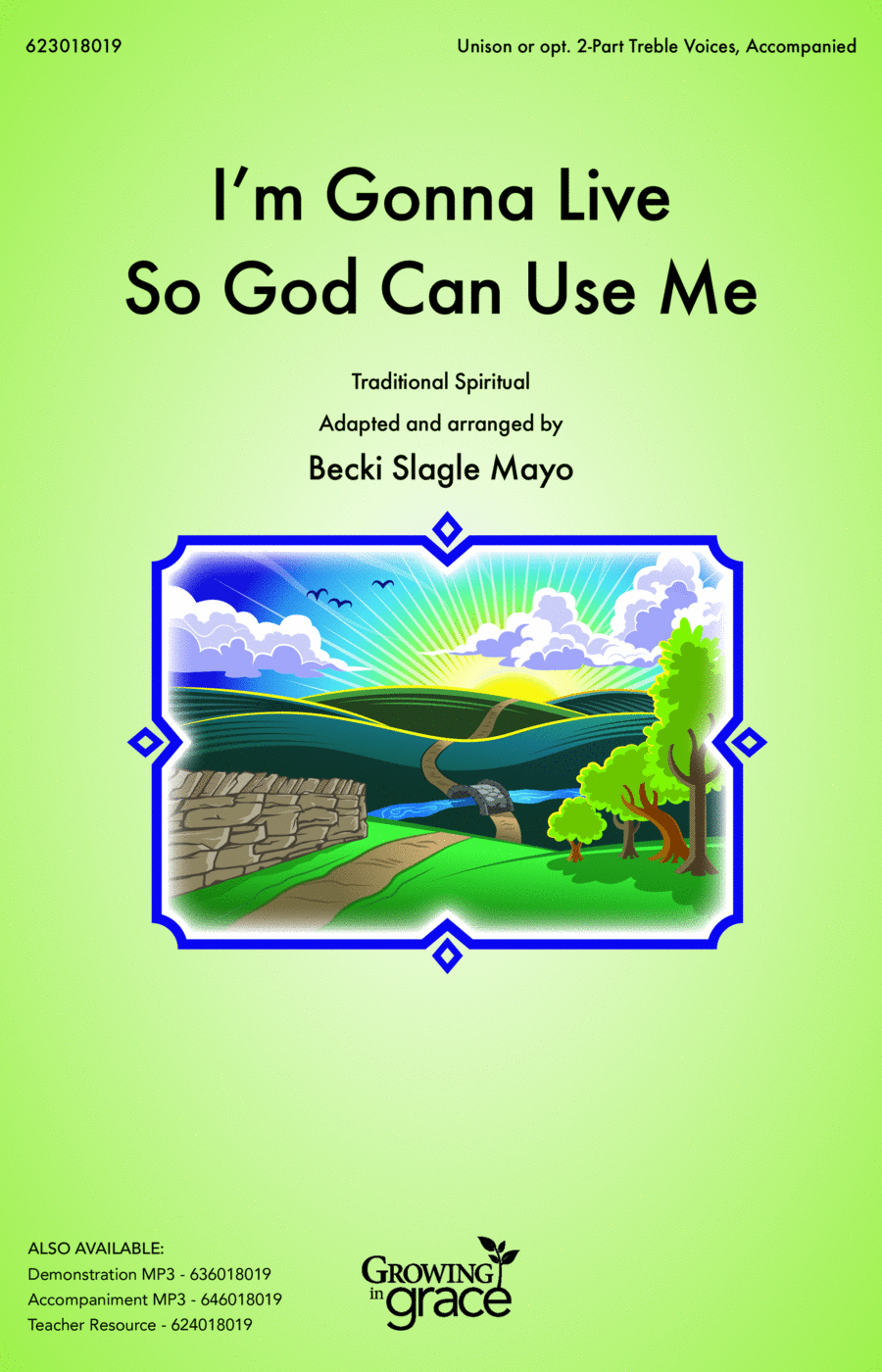 I'm Gonna Live So God Can Use Me (Digital) Unison Choir scores gallery preview page 1