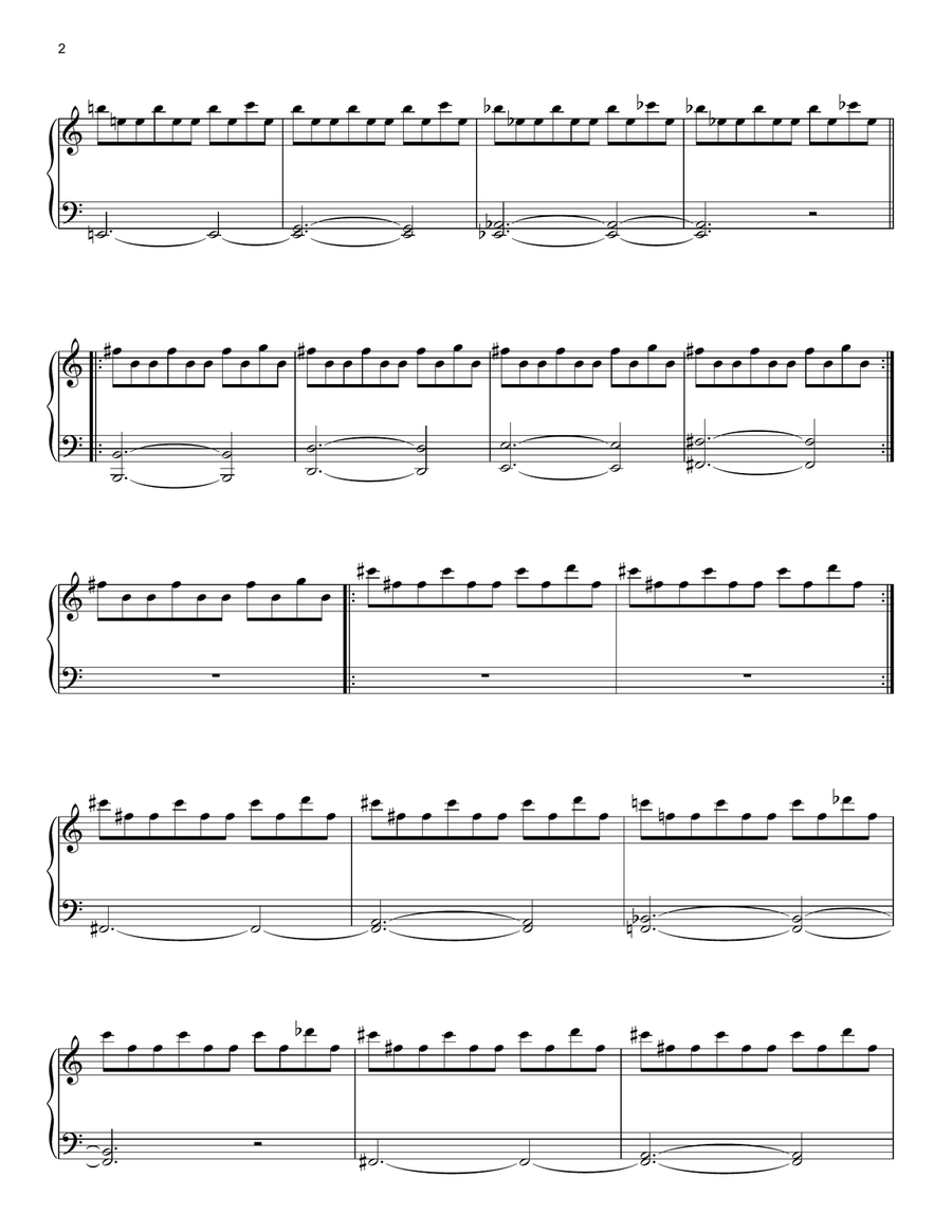Halloween Theme Piano Solo scores gallery preview page 2