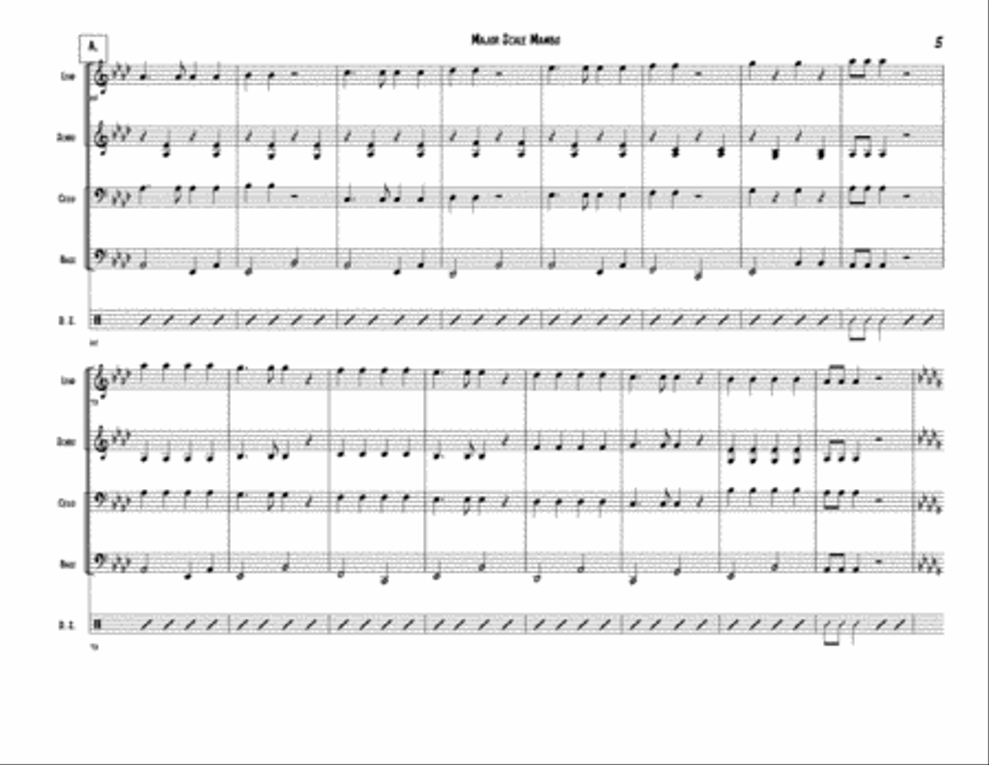 Major Scale Mambo for Steel Band Steel Drum Band scores gallery preview page 5