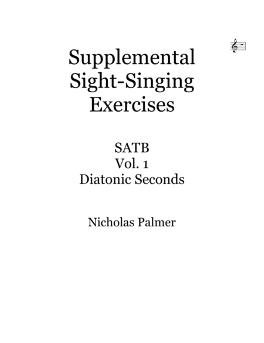 Sight-singing exercises - Volume 1 - SATB 4-Part scores gallery preview page 1