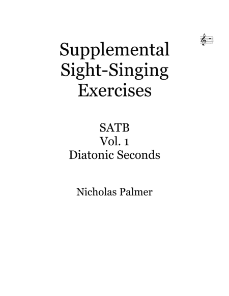 Sight-singing exercises - Volume 1 - SATB