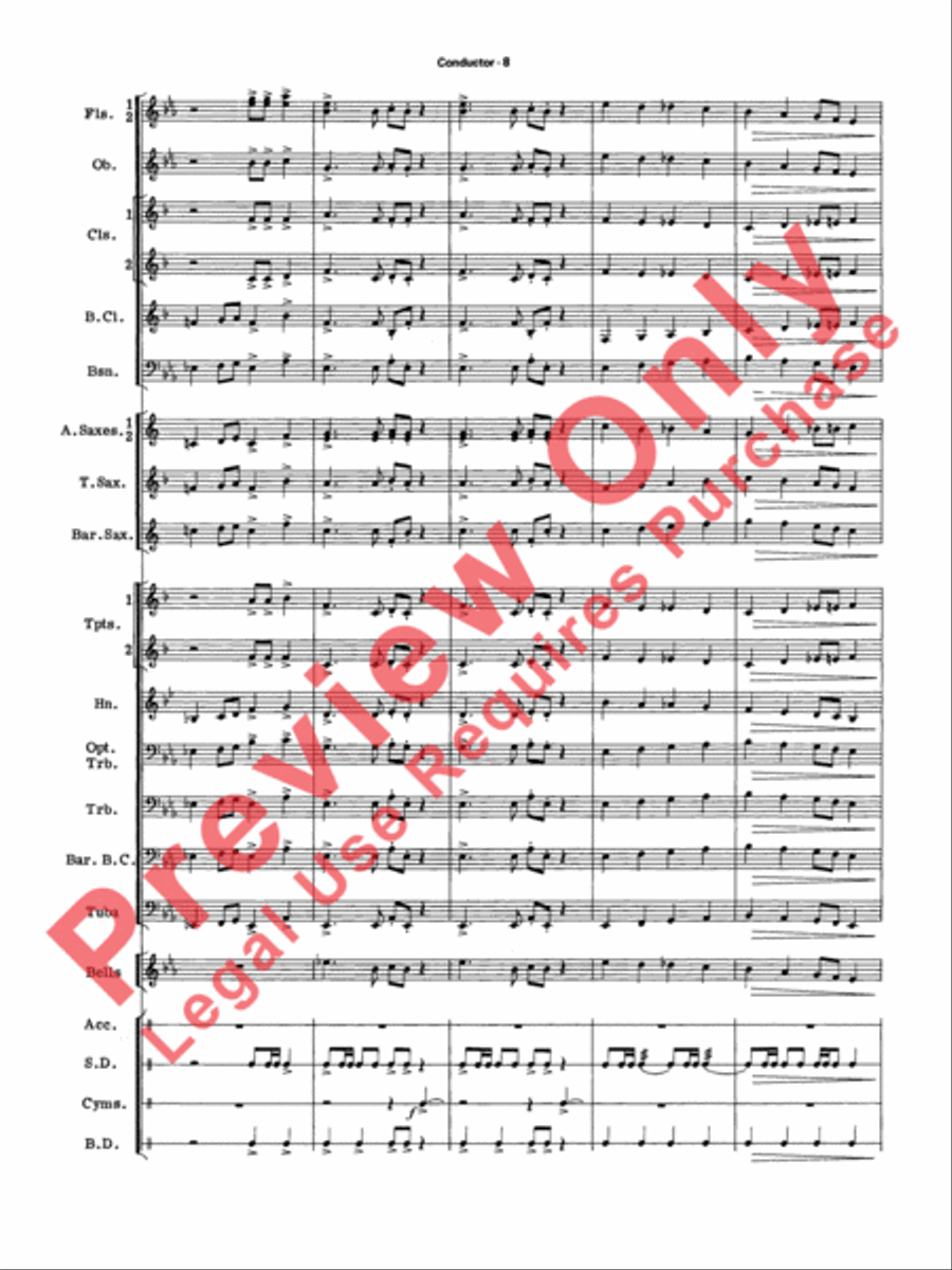 Jingle Bells Forever Concert Band scores gallery preview page 11