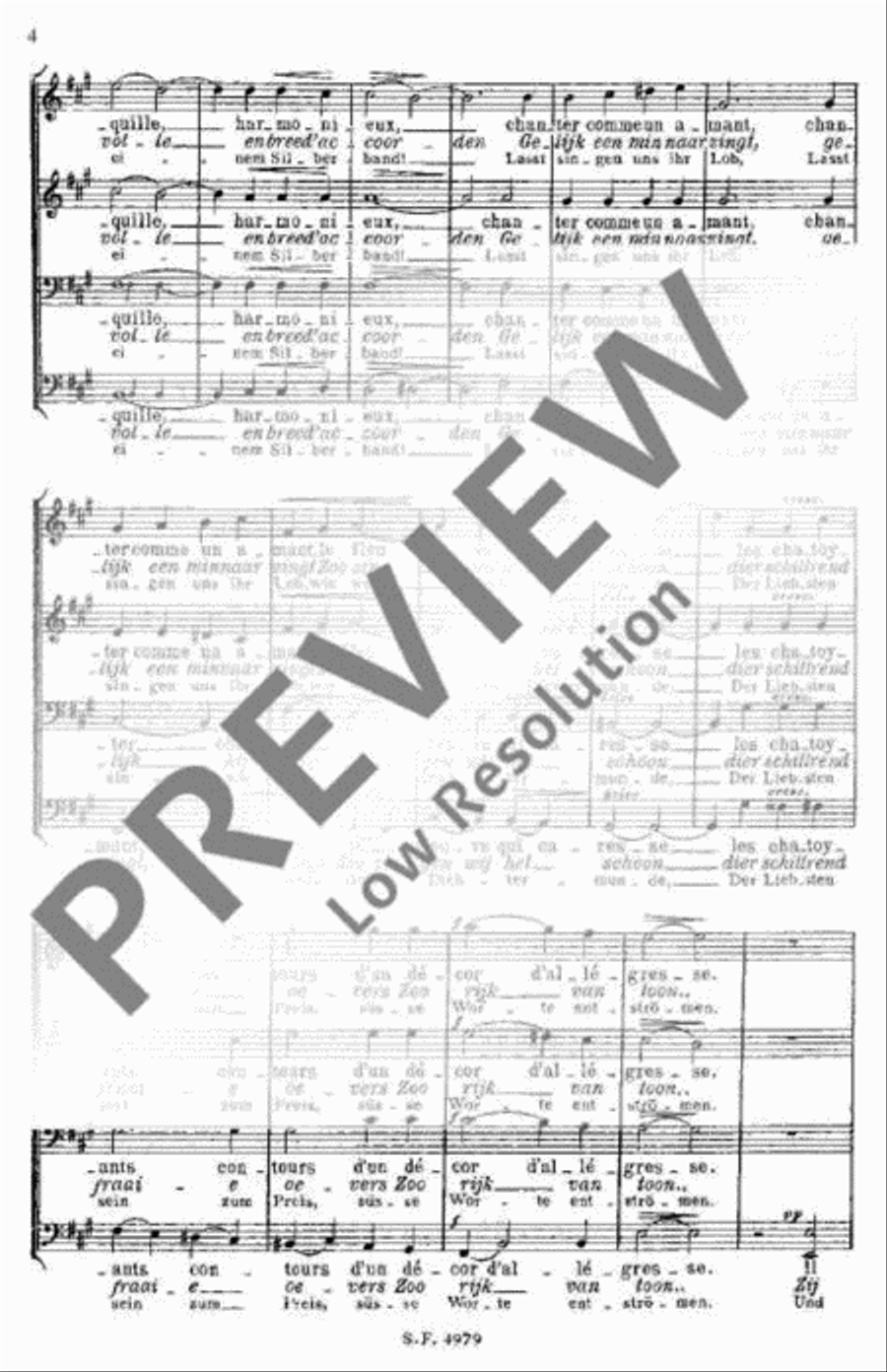 La Meuse La Meuse Men's Choir scores gallery preview page 5
