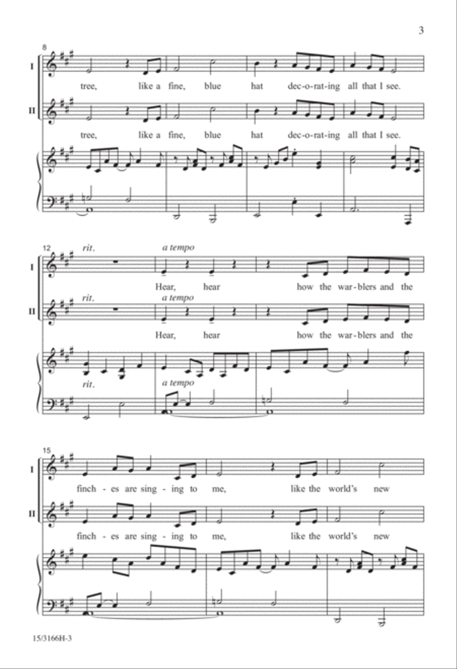 Curiosity Curiosity Unison Choir scores gallery preview page 3