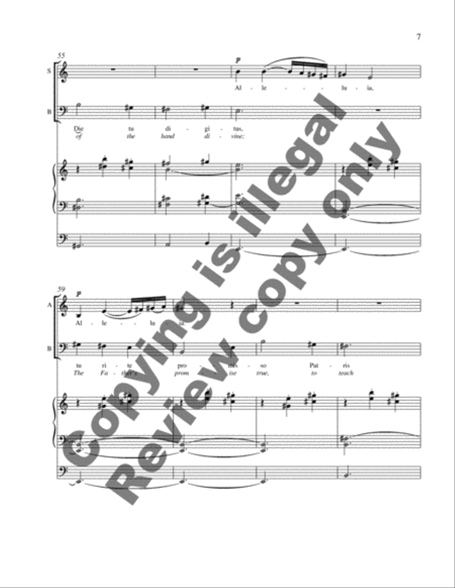 Veni, Creator Spiritus (Come, Creator Spirit) 4-Part scores gallery preview page 7