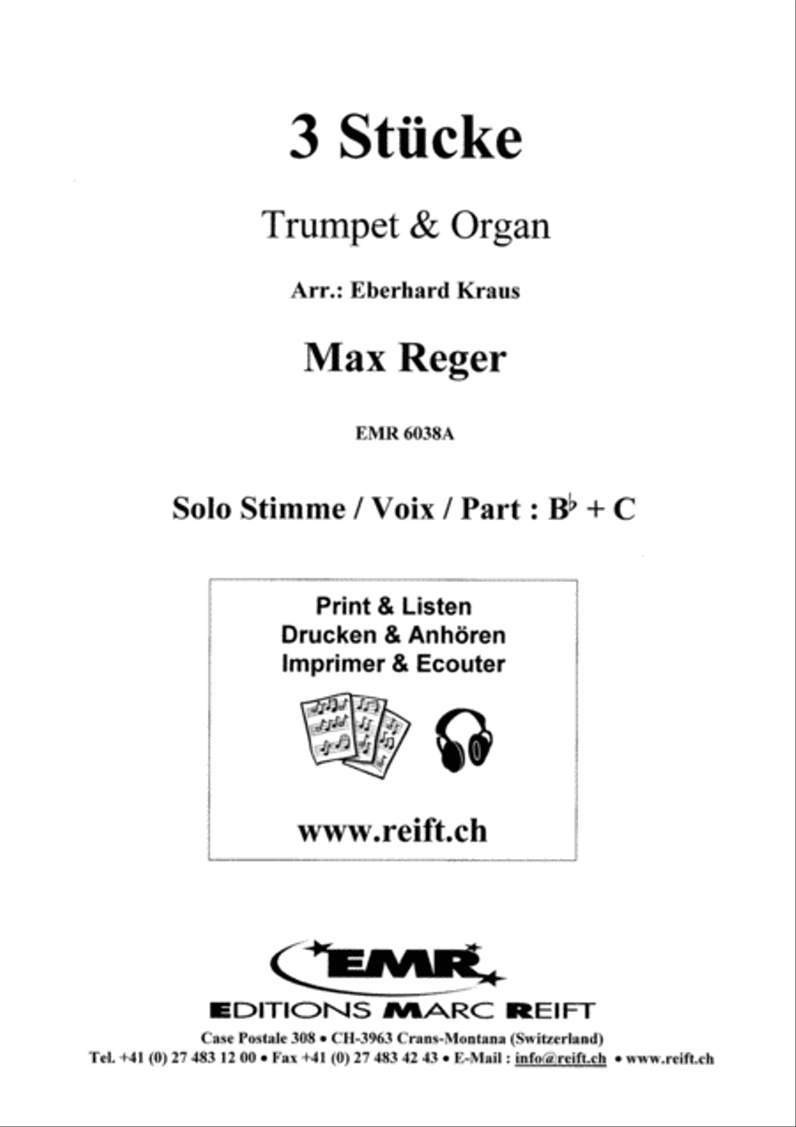 3 Stucke Trumpet scores gallery preview page 2