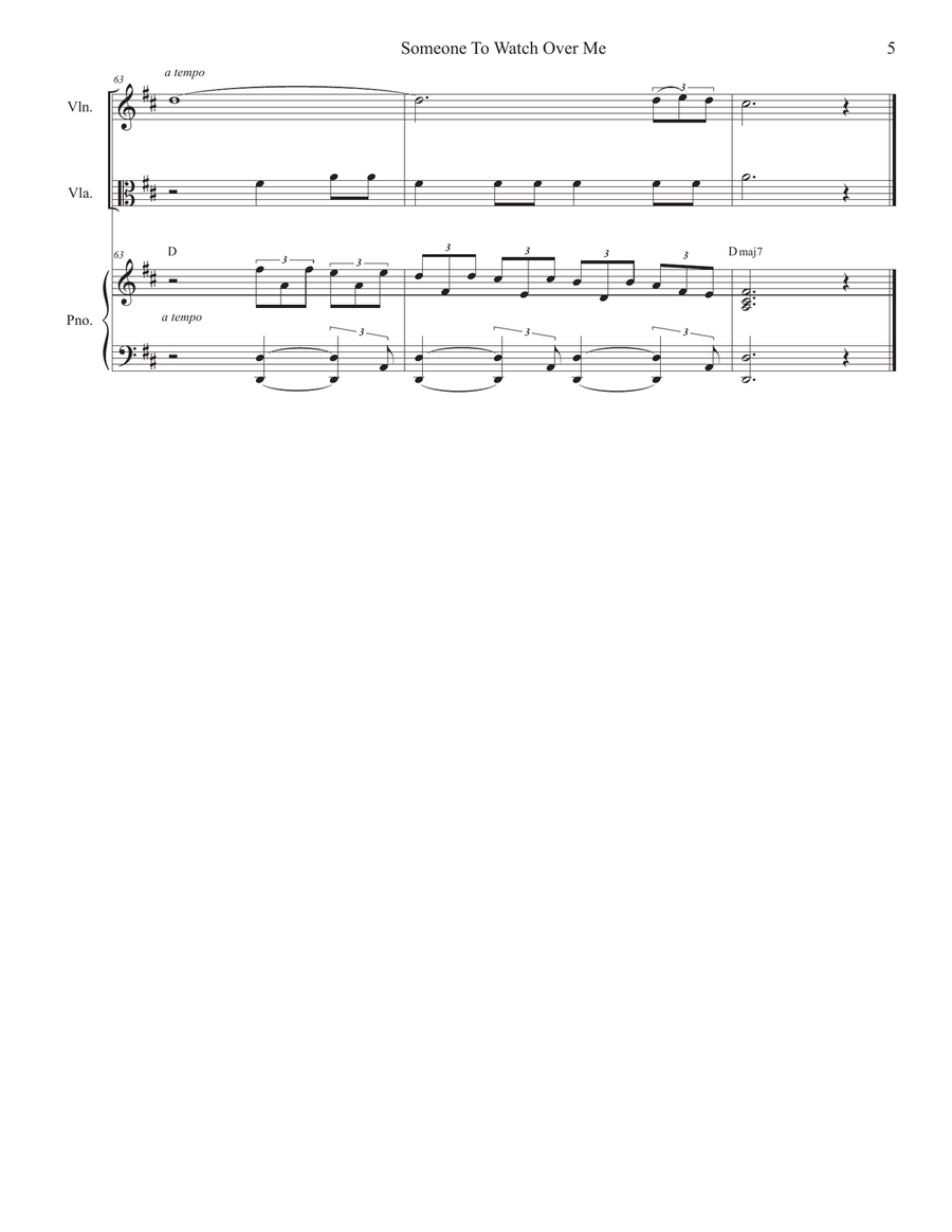 Someone To Watch Over Me String Duet scores gallery preview page 5