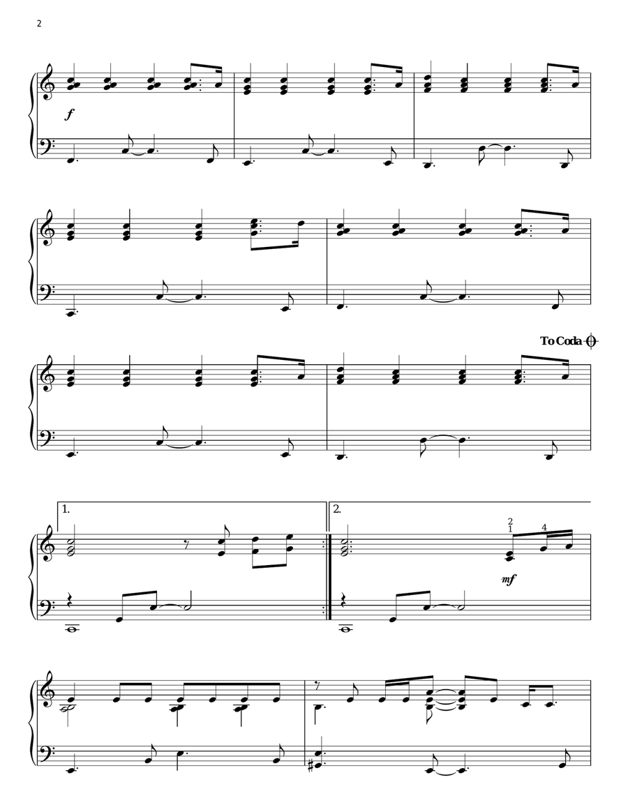 Exhale (Shoop Shoop) Piano Solo scores gallery preview page 2