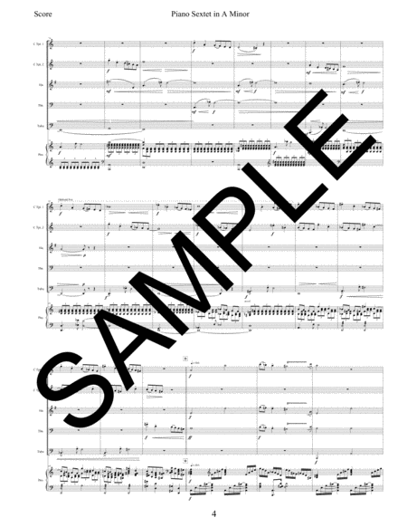 Sextet in A Minor for Brass Quintet & Piano image number null