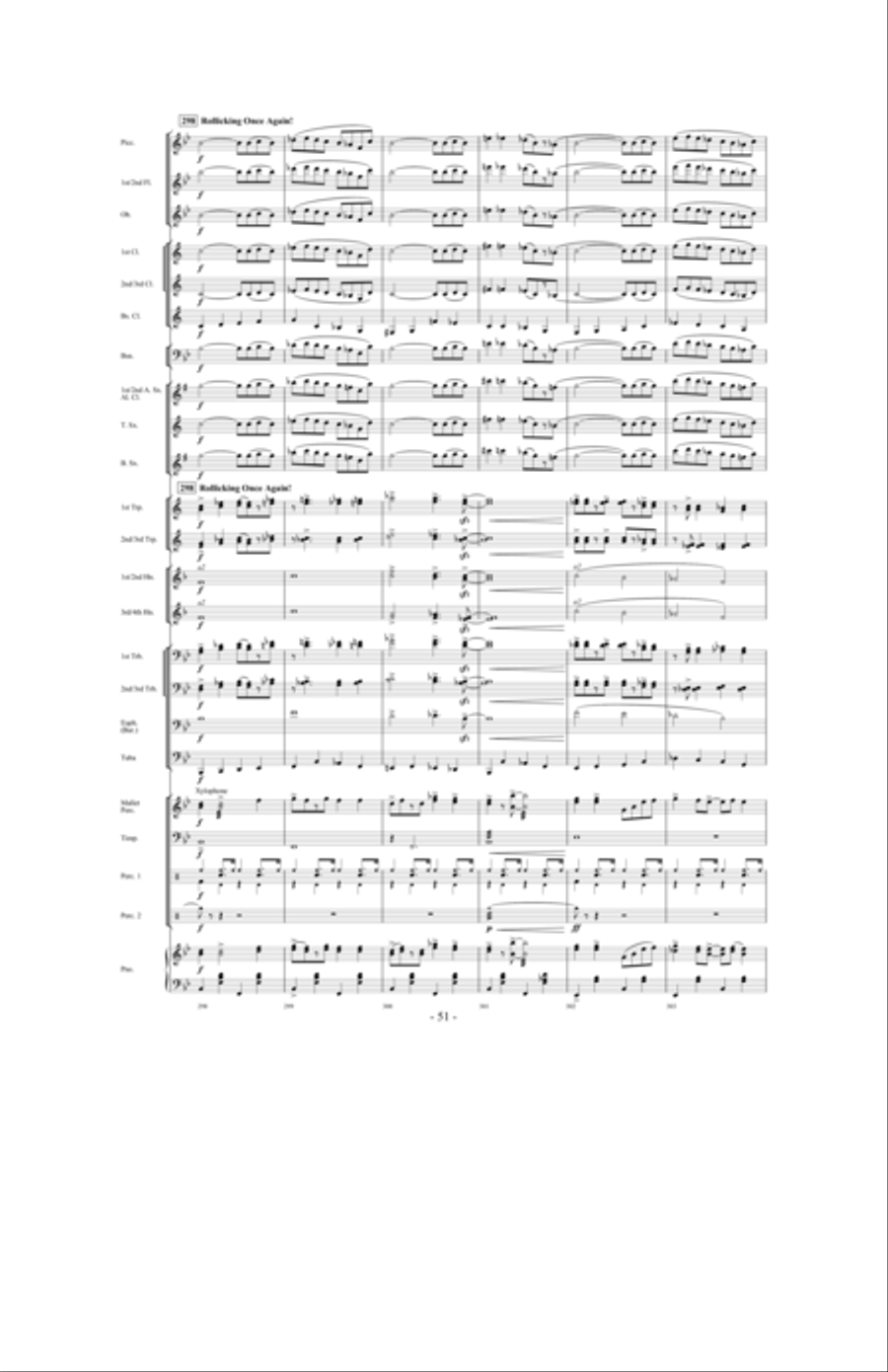 Promising Skies Concert Band scores gallery preview page 50