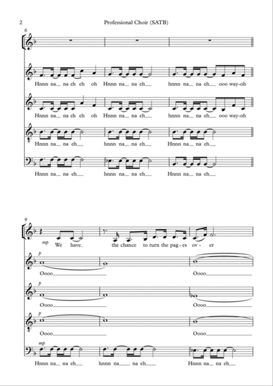 You're The Voice 4-Part scores gallery preview page 2