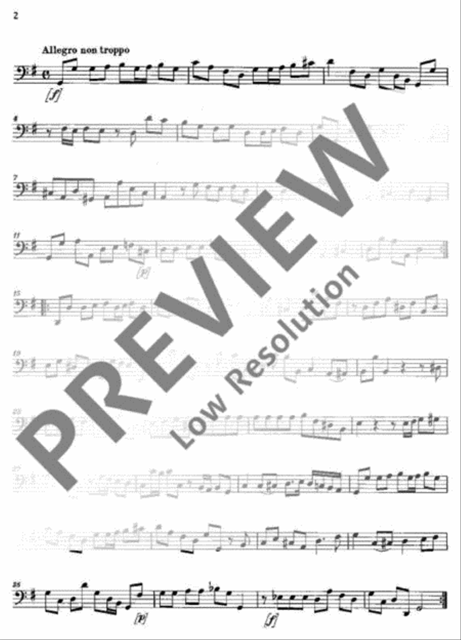 Sonata G major Flute scores gallery preview page 14