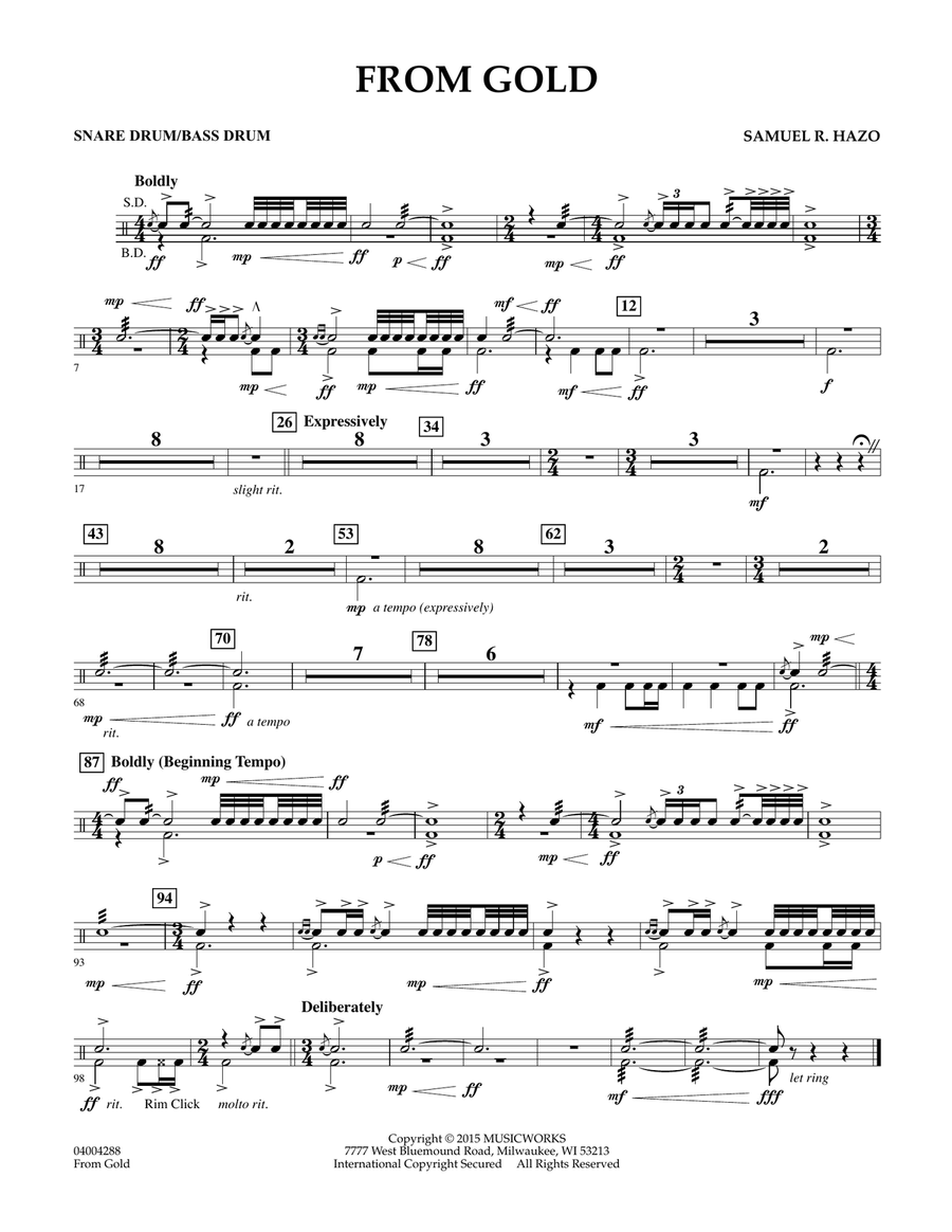 From Gold - Snare Drum/Bass Drum