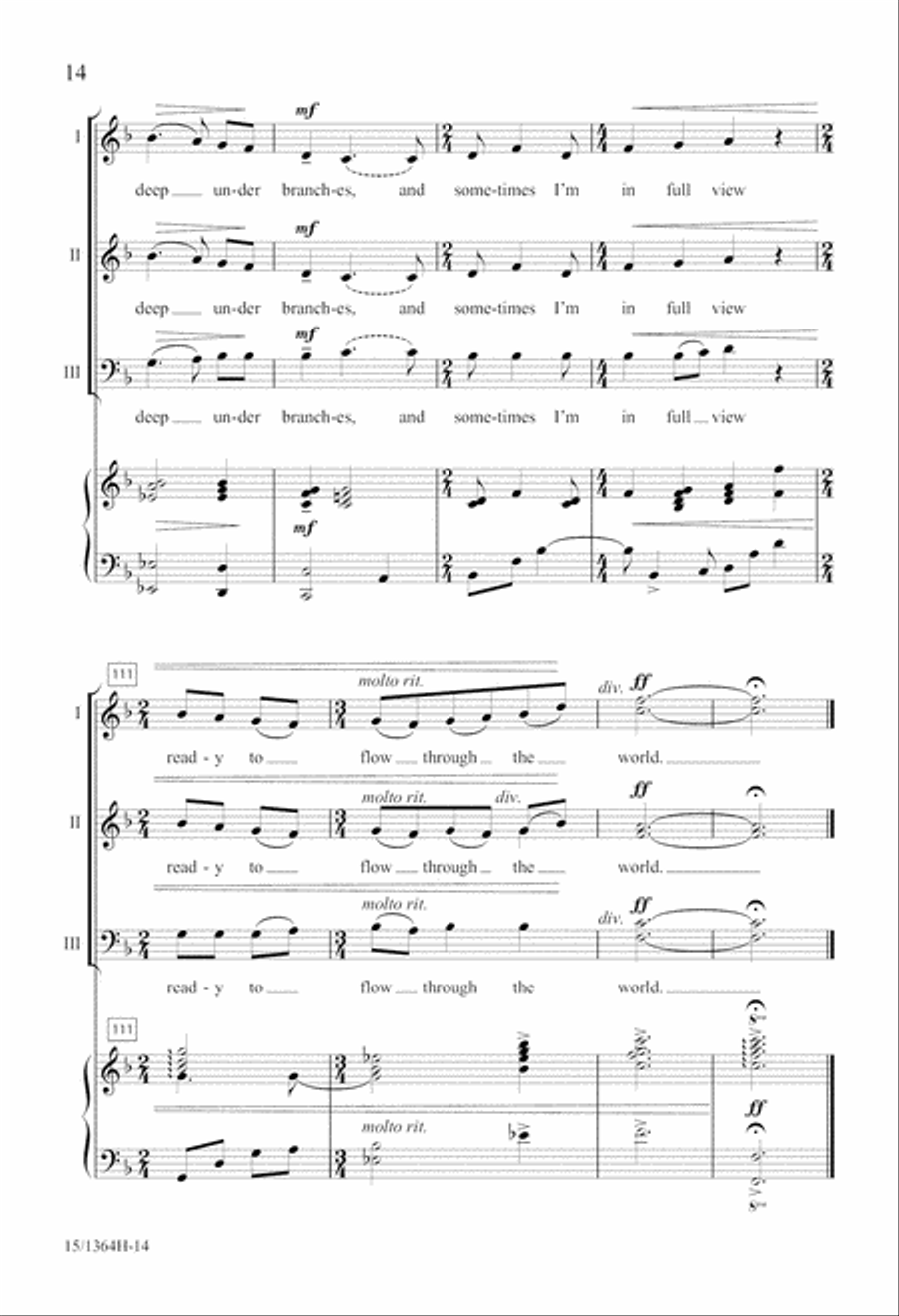 I Am the River 3-Part scores gallery preview page 15